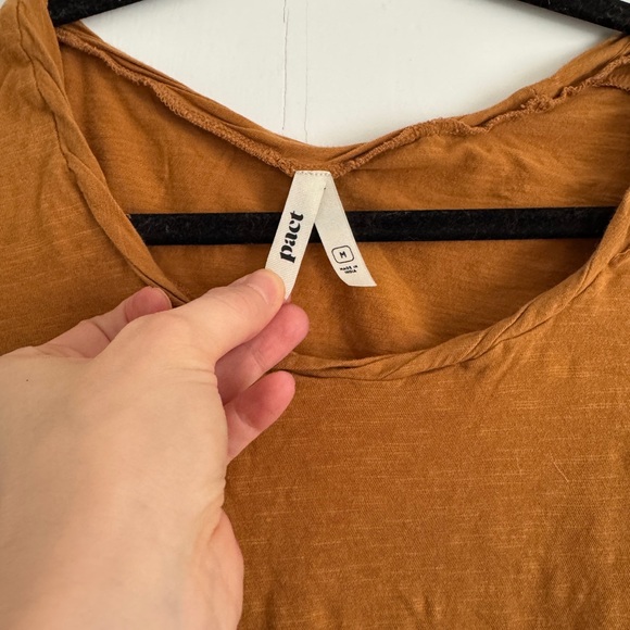 Pact Twisted Neckline Long Sleeve Shirt - Picture 2 of 2